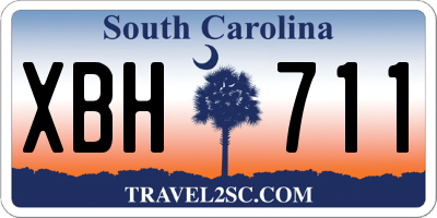 SC license plate XBH711