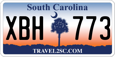 SC license plate XBH773