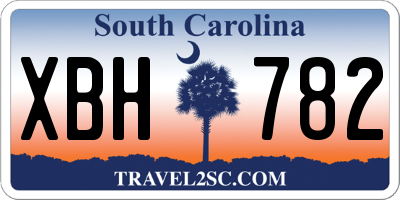 SC license plate XBH782