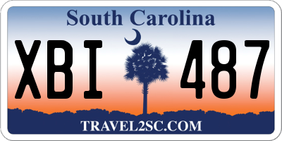 SC license plate XBI487