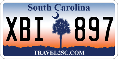 SC license plate XBI897