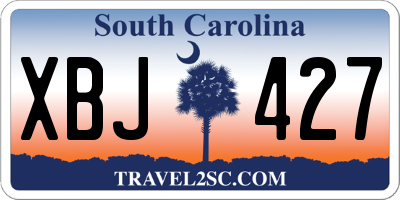 SC license plate XBJ427