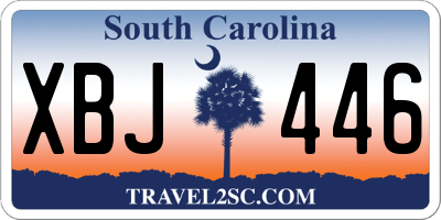 SC license plate XBJ446