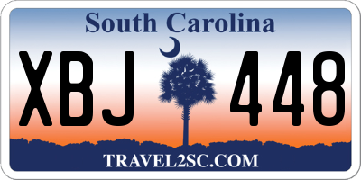 SC license plate XBJ448