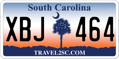 SC license plate XBJ464