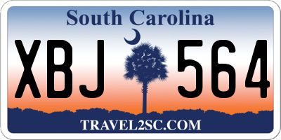 SC license plate XBJ564