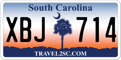 SC license plate XBJ714