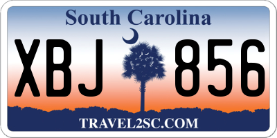 SC license plate XBJ856
