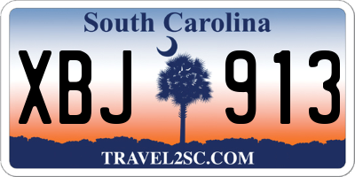 SC license plate XBJ913