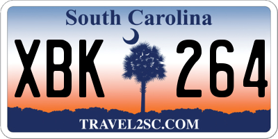 SC license plate XBK264