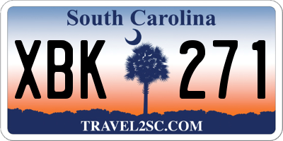 SC license plate XBK271