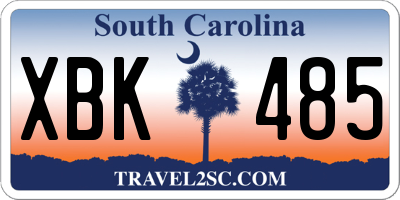SC license plate XBK485