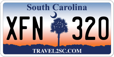 SC license plate XFN320