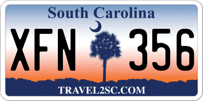 SC license plate XFN356