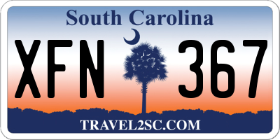 SC license plate XFN367