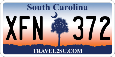 SC license plate XFN372