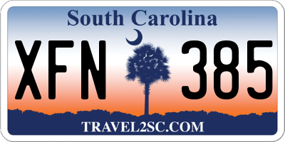 SC license plate XFN385