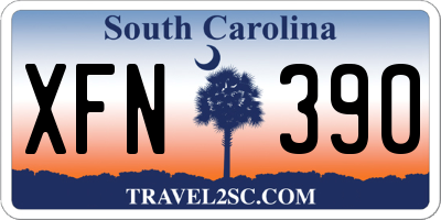 SC license plate XFN390