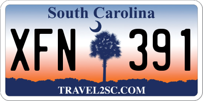 SC license plate XFN391