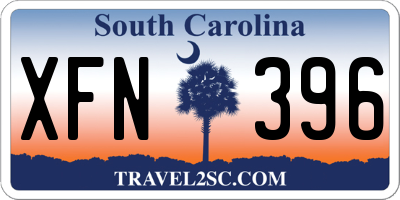 SC license plate XFN396
