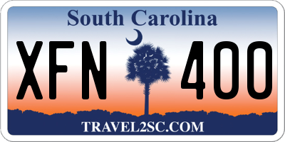 SC license plate XFN400