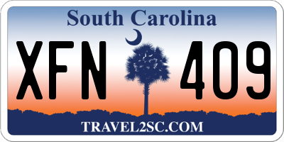 SC license plate XFN409
