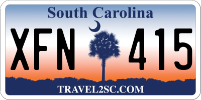 SC license plate XFN415