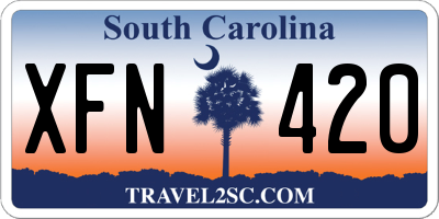 SC license plate XFN420