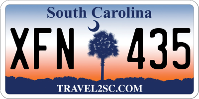 SC license plate XFN435