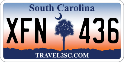 SC license plate XFN436