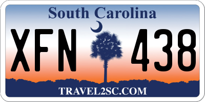 SC license plate XFN438