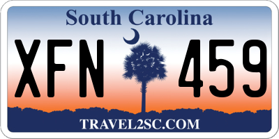 SC license plate XFN459