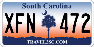 SC license plate XFN472