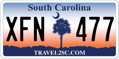 SC license plate XFN477