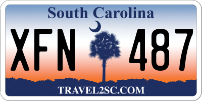SC license plate XFN487