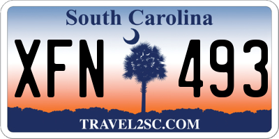 SC license plate XFN493