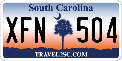 SC license plate XFN504