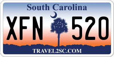 SC license plate XFN520