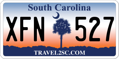 SC license plate XFN527