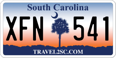 SC license plate XFN541