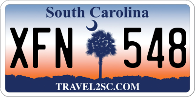 SC license plate XFN548