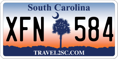 SC license plate XFN584