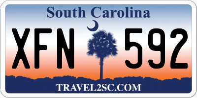 SC license plate XFN592