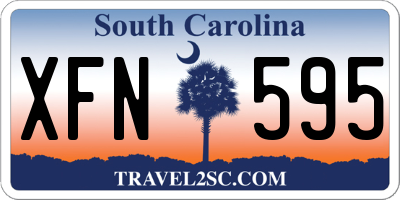 SC license plate XFN595