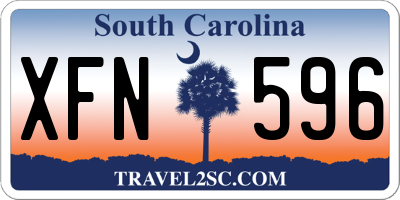 SC license plate XFN596
