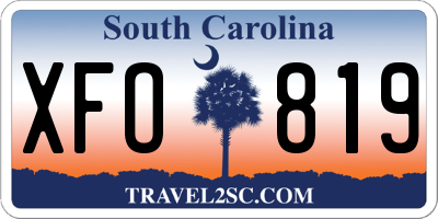 SC license plate XFO819
