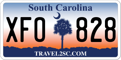 SC license plate XFO828