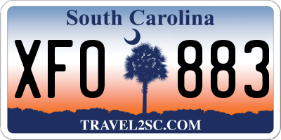 SC license plate XFO883