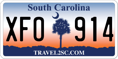 SC license plate XFO914