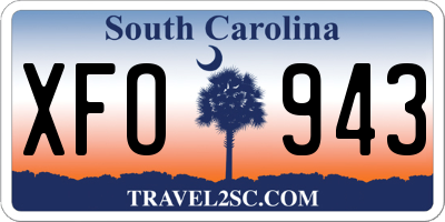 SC license plate XFO943